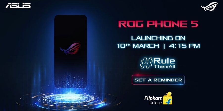 ASUS ROG Phone 5 launching in India on March 10