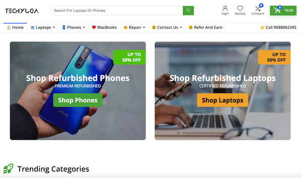 Techyuga: Refurbished Phones and laptops