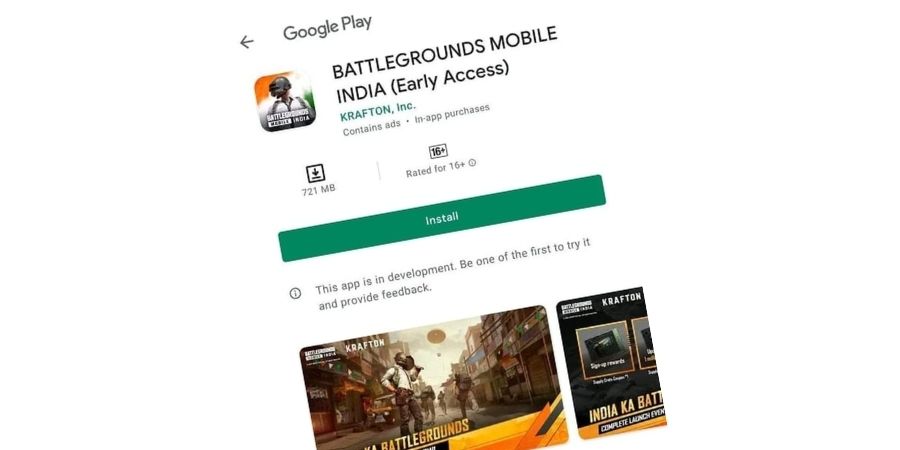 Battlegrounds Mobile India is now available as Early Access.