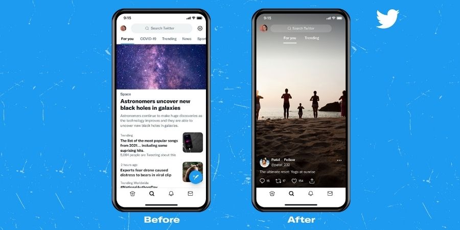 Twitter is testing a new TikTok-like interface for Explore tab