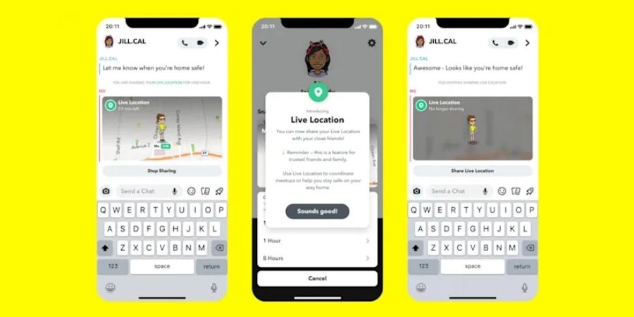 Snapchat is adding real-time location sharing to its map