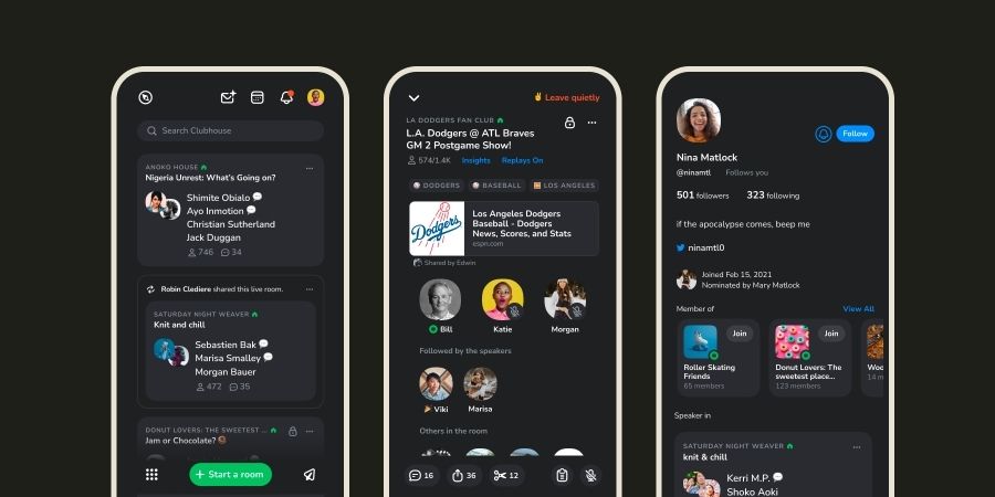 Clubhouse brings Dark Mode for Android and iOS