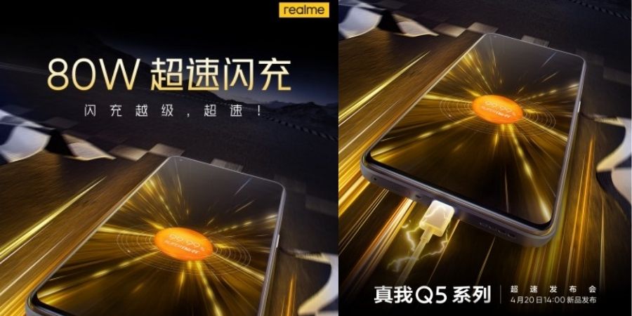 Realme Q5 series is launching on April 20; it will support 80W charging