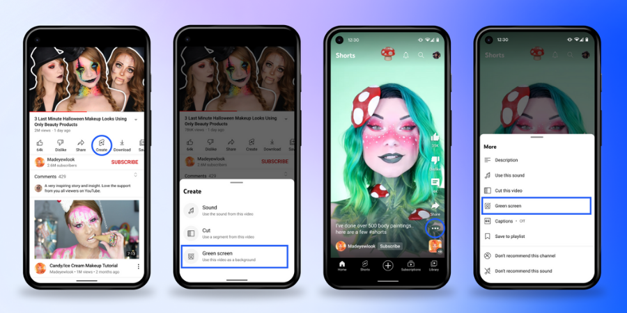 YouTube Shorts gets ‘Green Screen’ feature