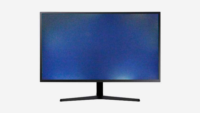 How to perform screen bleeding test on a monitor