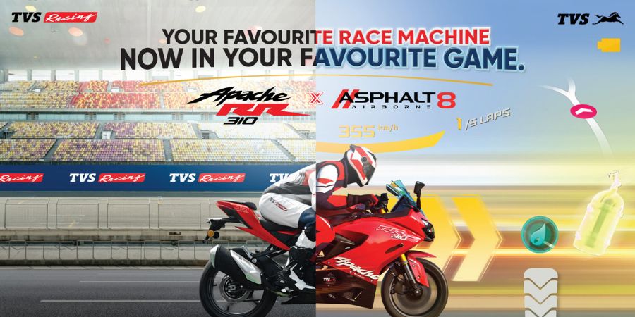 TVS partners with Gameloft to bring Apache RR 310 to Asphalt 8: Airborne mobile game