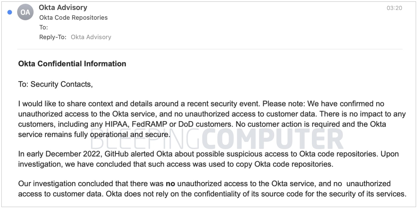 Okta's GitHub repositories