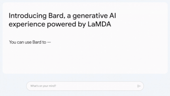 Google chatbot Bard