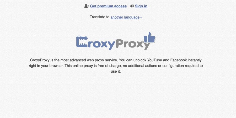 CroxyProxy: Free web proxy to unblock YouTube and other websites