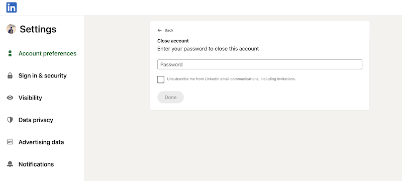 How to Delete LinkedIn Account