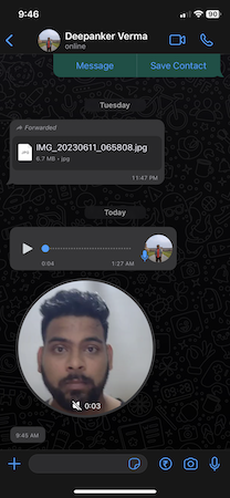 WhatsApp is testing video message
