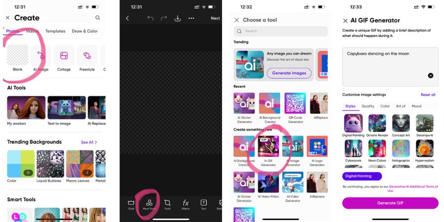 Picsart gets an AI-powered GIF generator