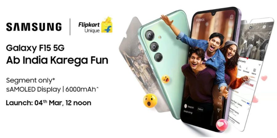 Samsung Galaxy F15 5G launching in India on March 4