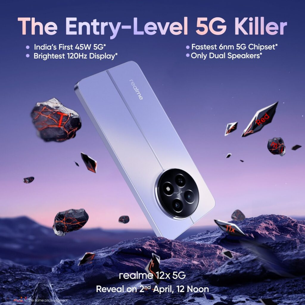 Realme 12x 5G India launch
