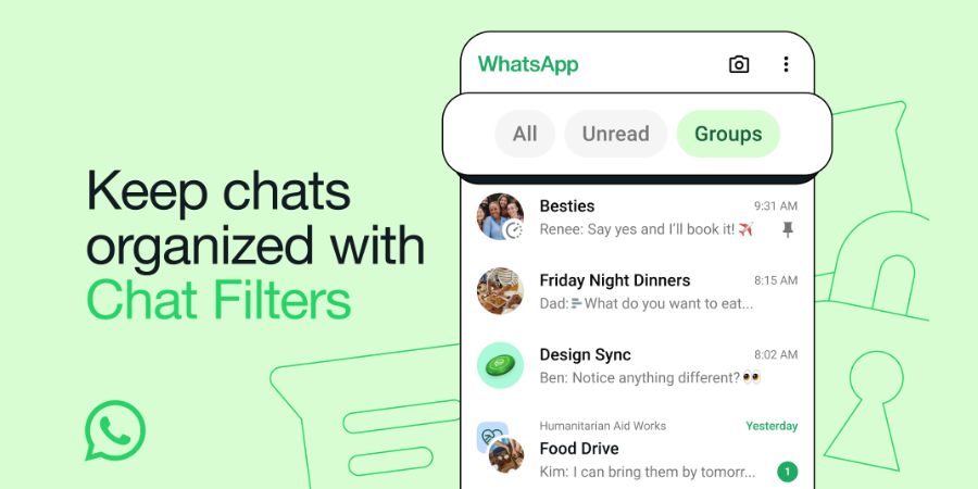 WhatsApp introduces Chat Filters