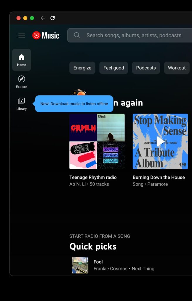 YouTube Music is getting offline downloads on Desktop