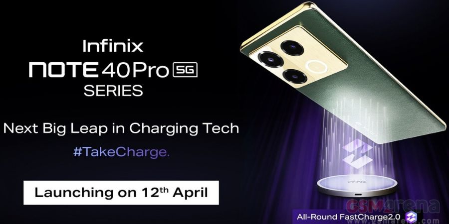 Infinix Note 40 Pro 5G series launching in India on April 12