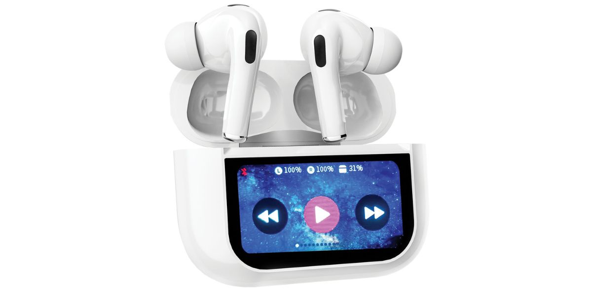 UBON J18 Future Pods features a built-in display and touch control in charging case