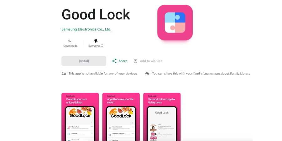 Samsung releases Good Lock app on the Play Store