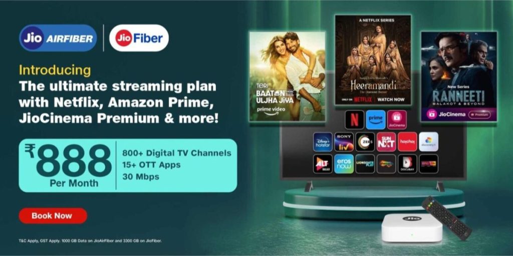 Jio Fiber Ultimate Streaming Plan