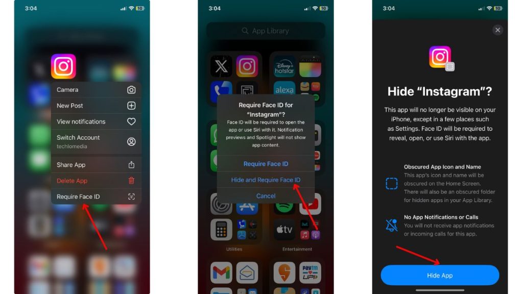 Hide apps on iPhone or iPad