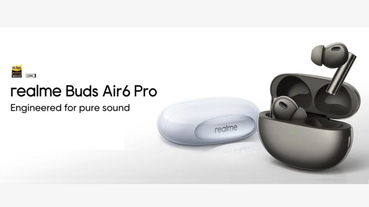Realme Buds Air6 Pro with up to 50dB ANC, dual drivers, LDAC launched in India for Rs. 4999