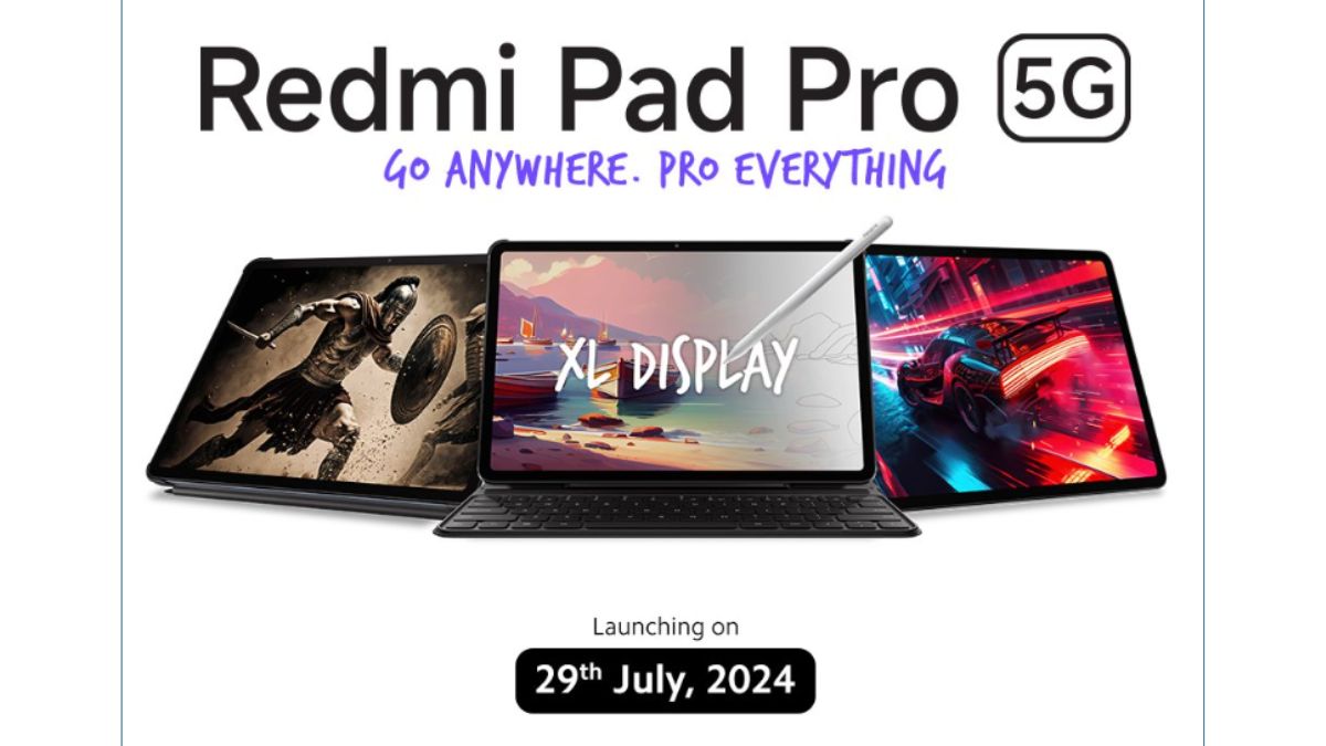 Redmi Pad Pro 5G is launching in India on July 29