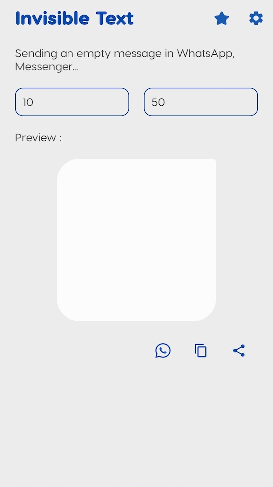 Blank text copy paste