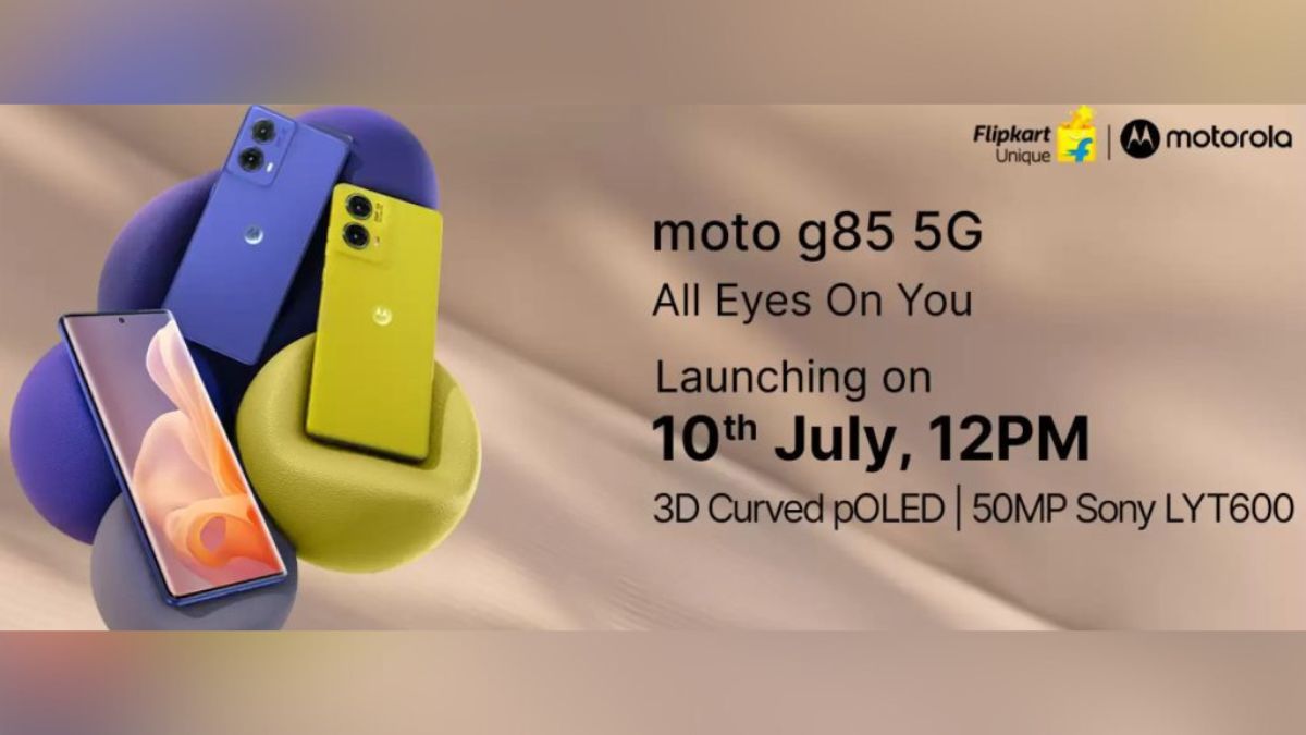 Moto G85 5G is launching in India on July 10