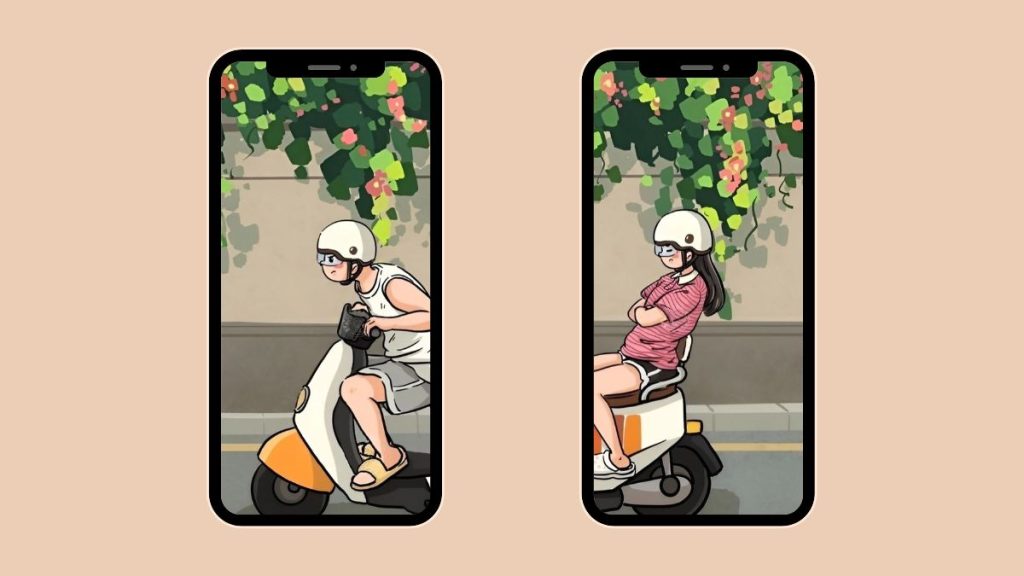 Couple wallpapers for two phones