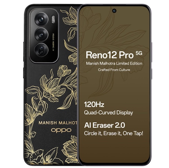 OPPO Reno12 Pro 5G Manish Malhotra Limited Edition