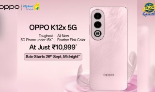 OPPO Launches K12x Feather Pink Color Variant