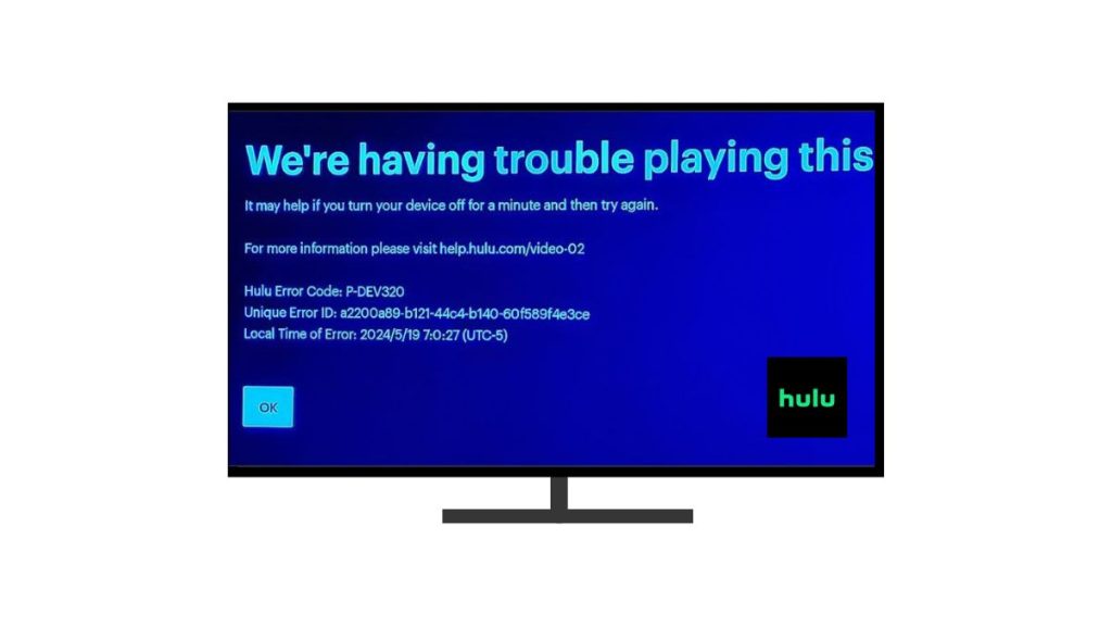 Hulu Error Code p-dev320