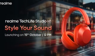 Realme Techlife Studio H1 headphone is launching in India on October 15