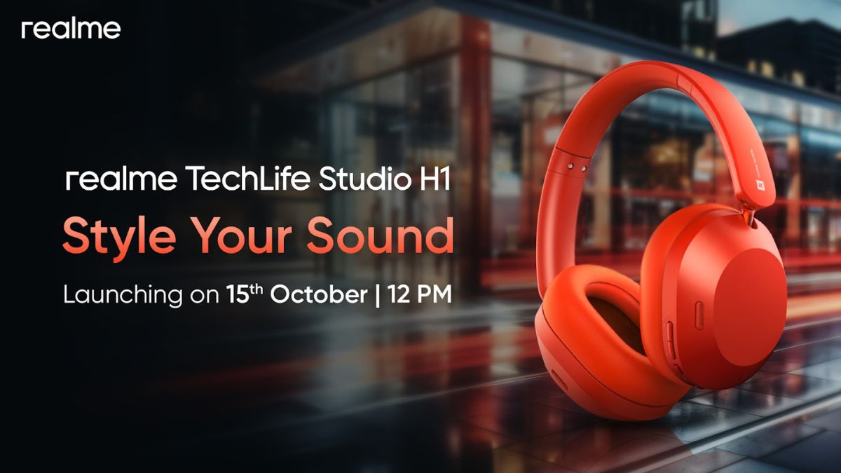Realme Techlife Studio H1 headphone is launching in India on October 15