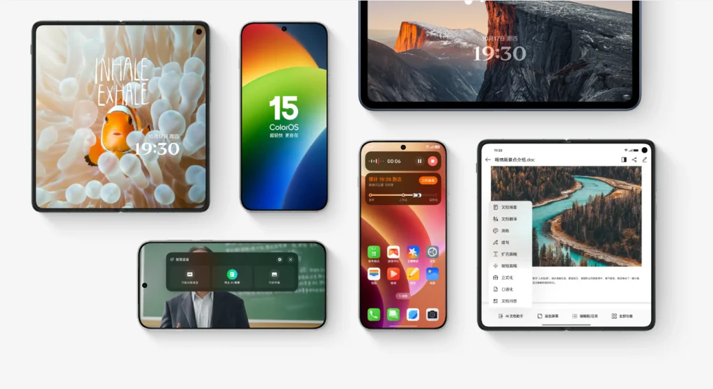 Simplified UI: ColorOS 15