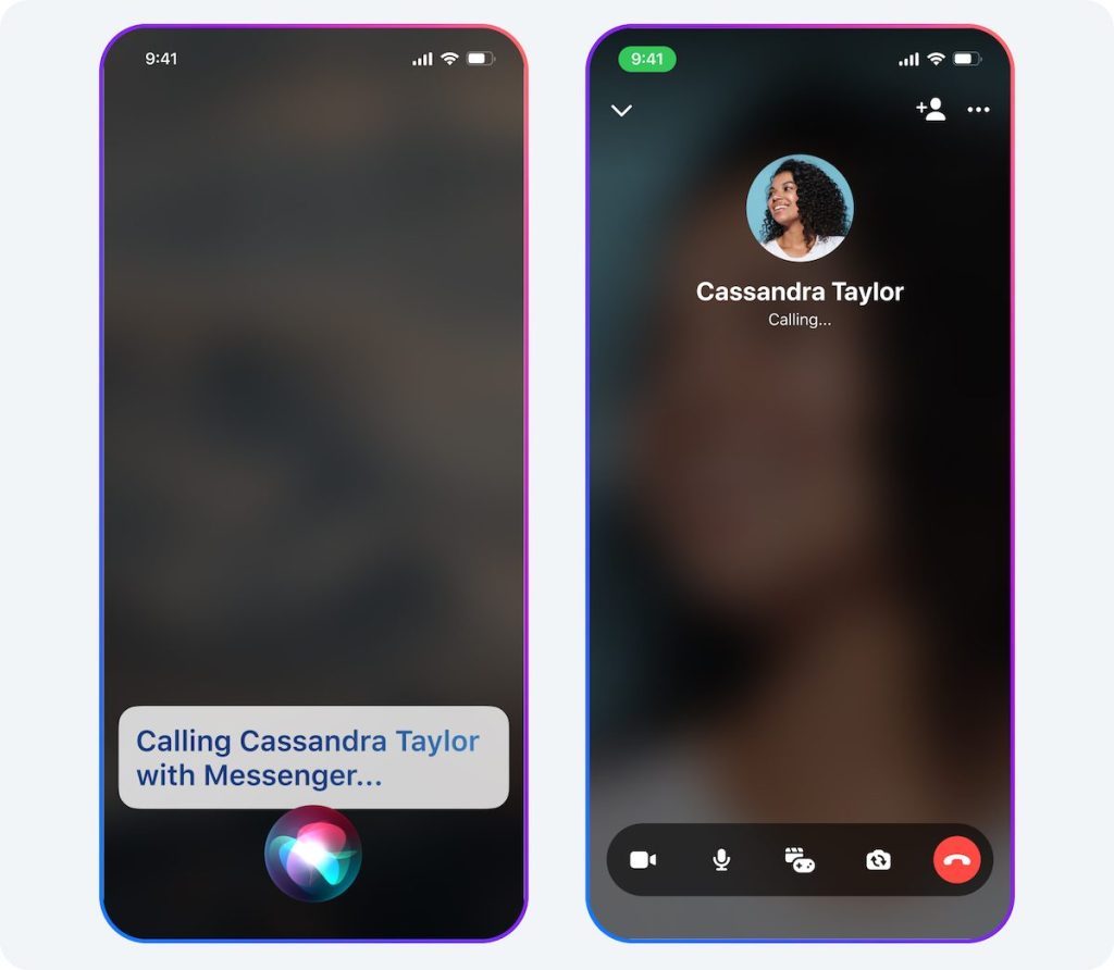 Messenger hands-free calling