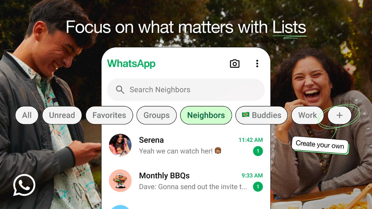 WhatsApp introduces Custom Chat Lists