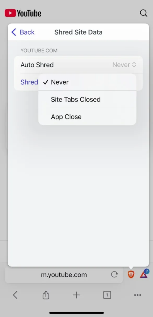 Brave Browser Adds New "Shred" Feature