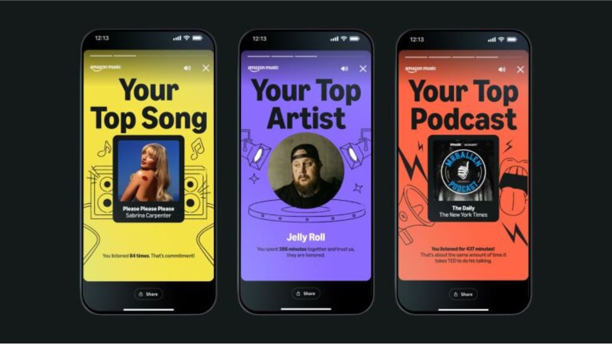 Amazon Music’s ‘Delivered’ Brings Back Your Top Songs, Artists, and Podcasts of 2024