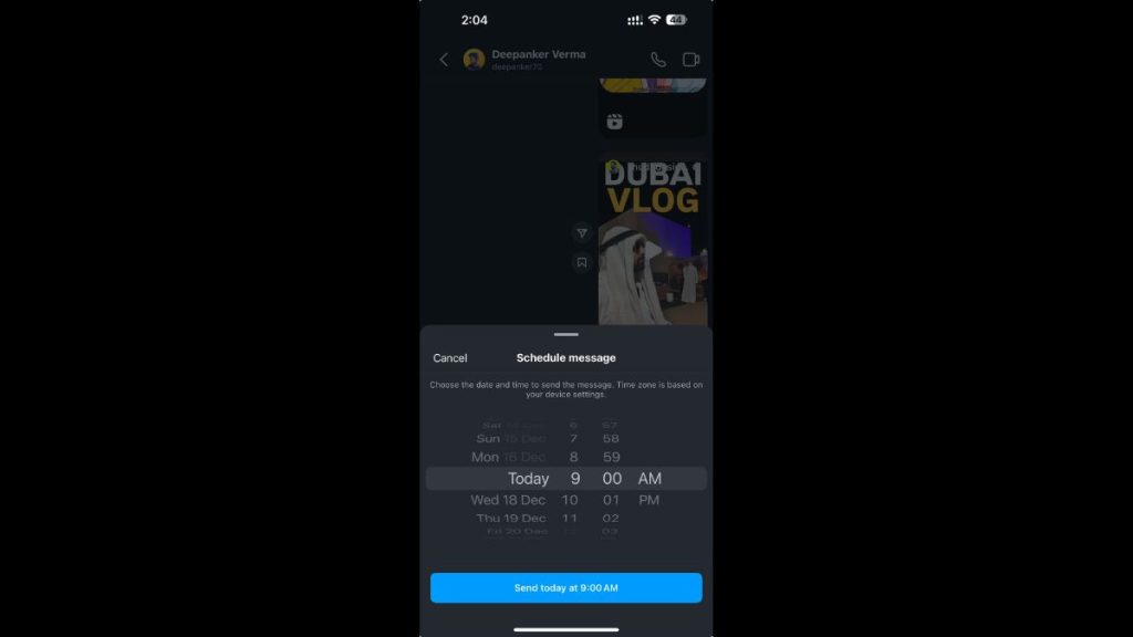 How to Schedule a DM on Instagram