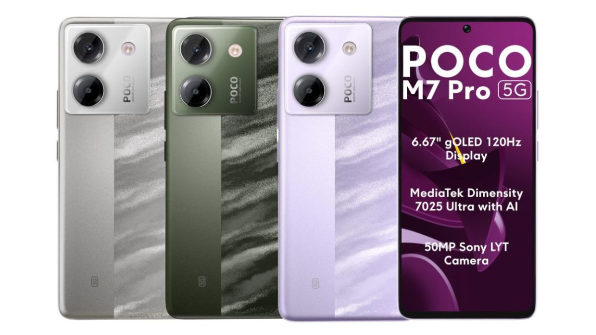 POCO M7 Pro 5G with 6.67-inch 120Hz OLED display, Dimensity 7025
