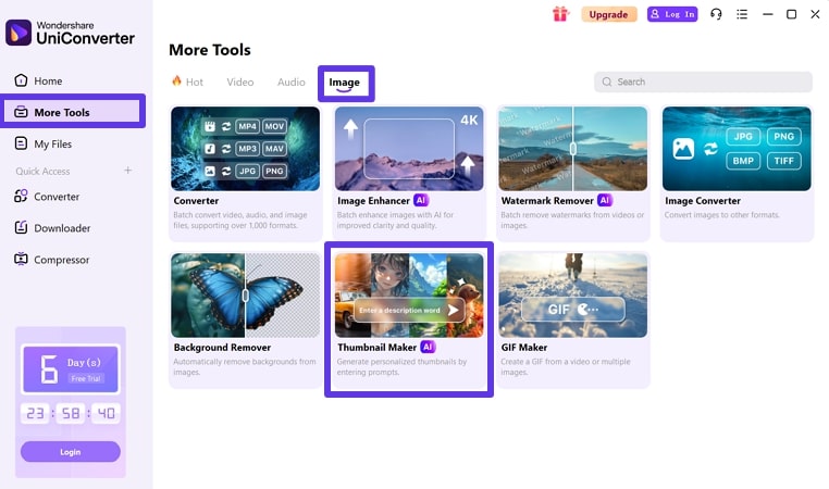 open uniconverter ai thumbnail maker