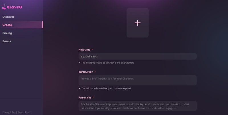 nsfw image generation with craveu