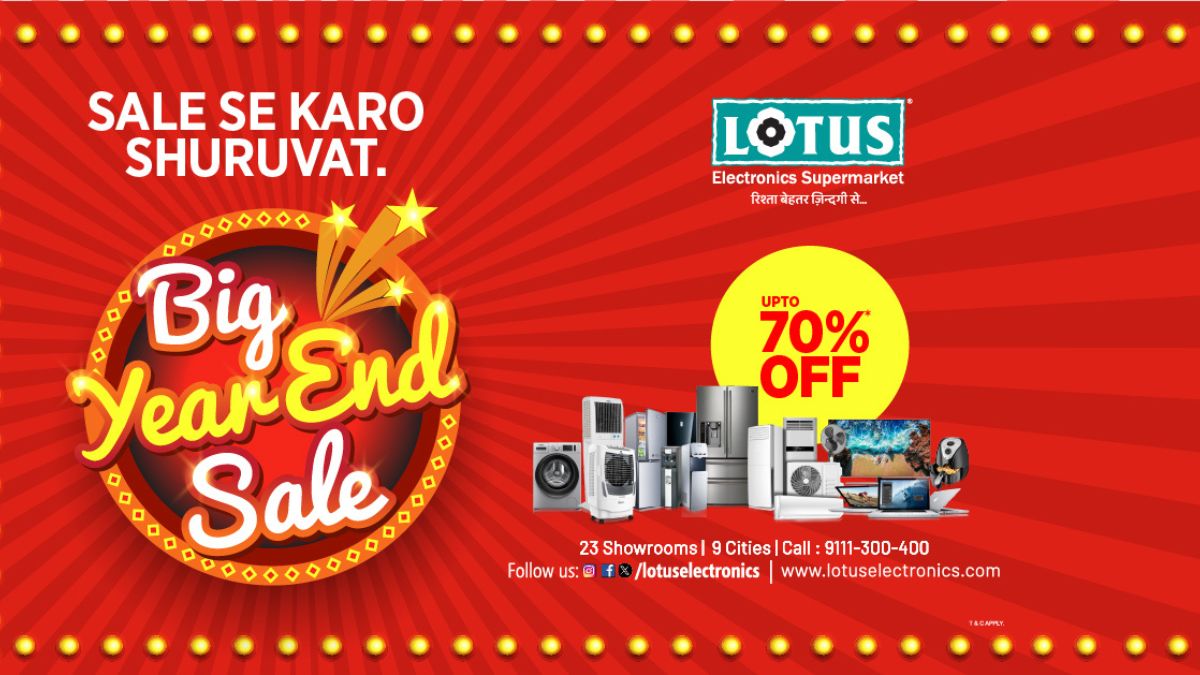 Lotus Electronics Unveils Big Year-End Sale: Massive Discounts and Special Bank Offers