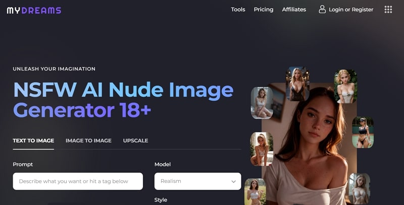 nsfw image generation with mydreams