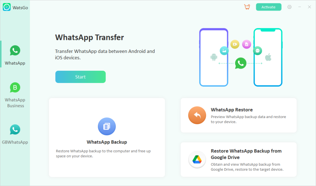 itoolab watsgo - migrate whatsapp from google drive