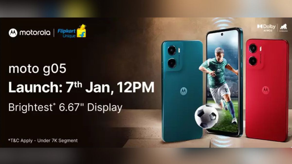 Moto G05 launching in India on January 7th