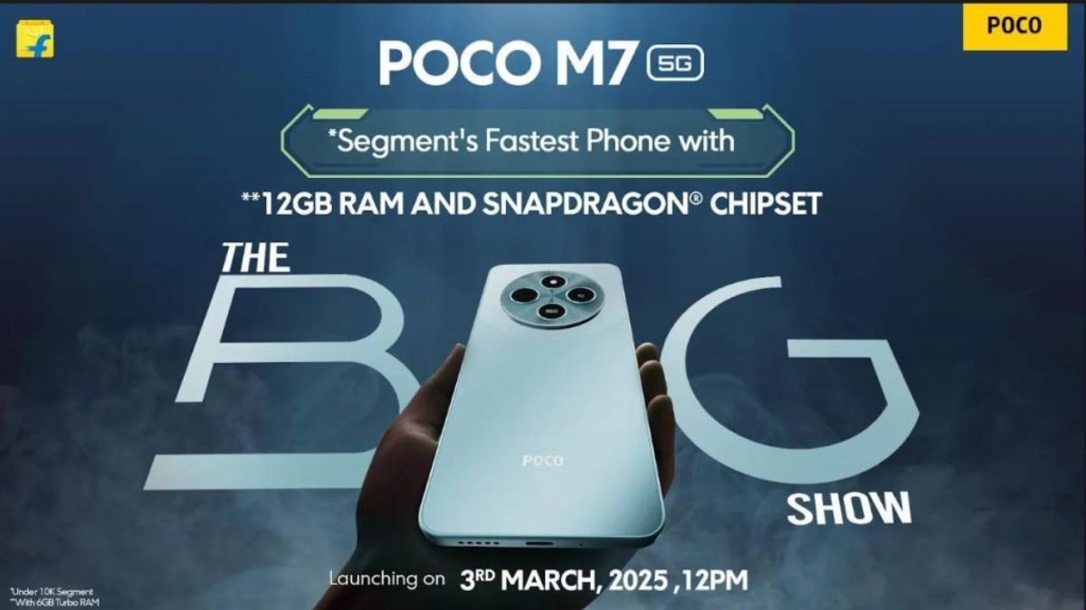 POCO M7 5G launching in India on March 3rd