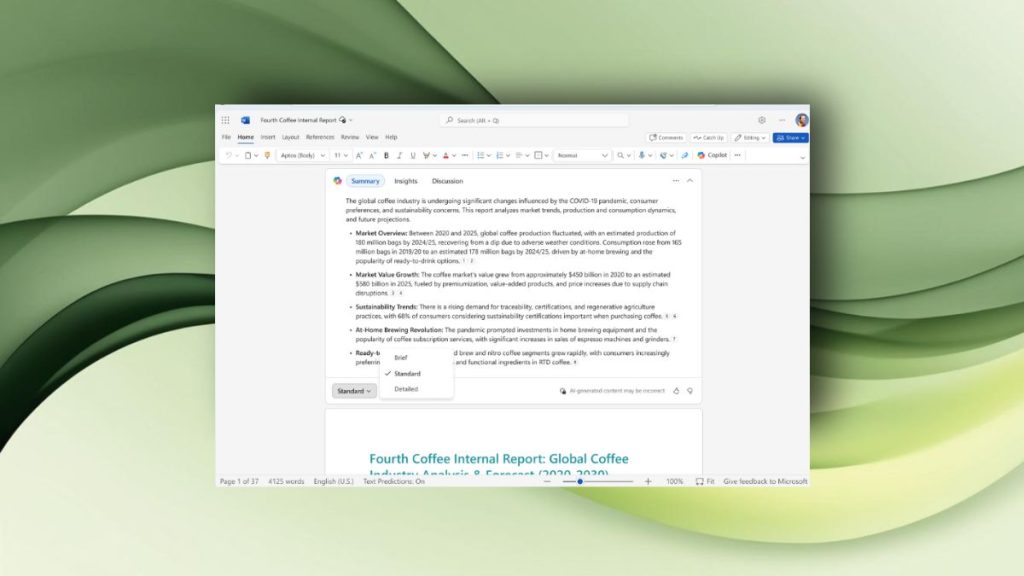 Summarize Massive Documents in Word